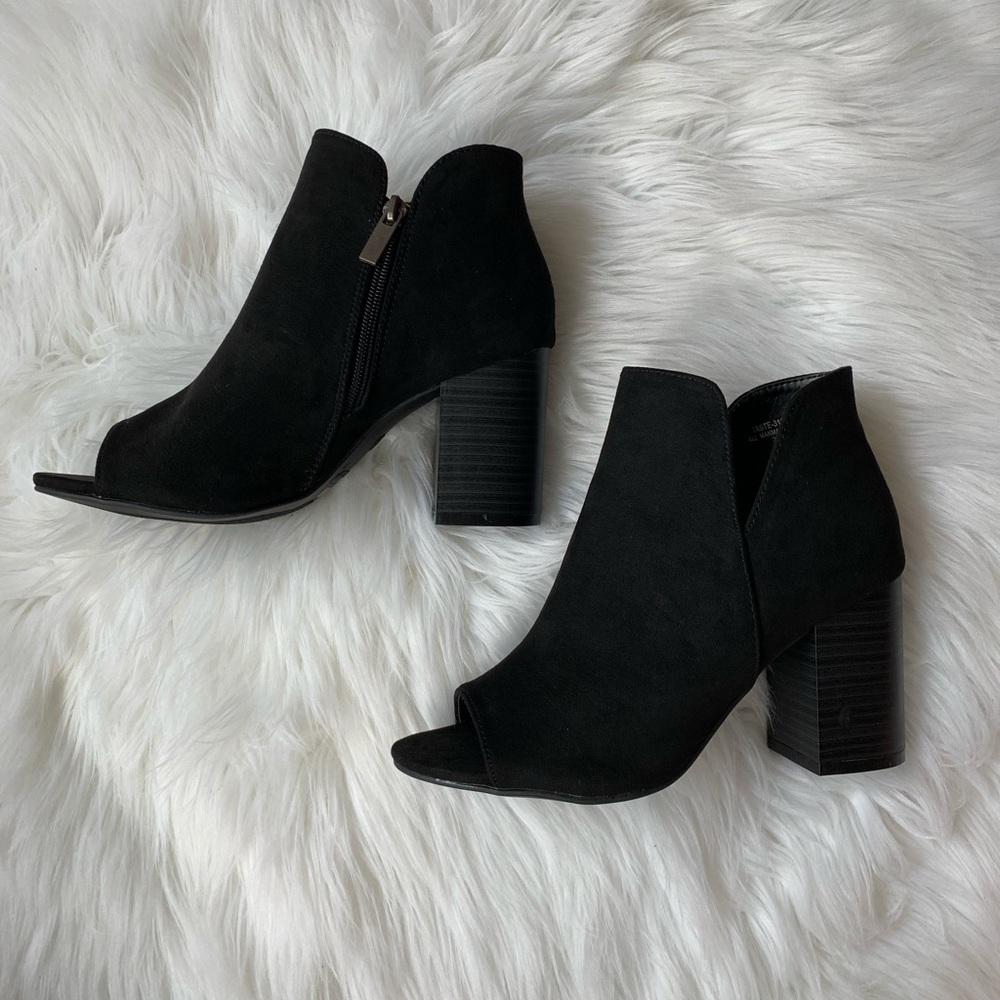 🆕 Aubrey - Black Ankle Booties - Picture 4 of 5